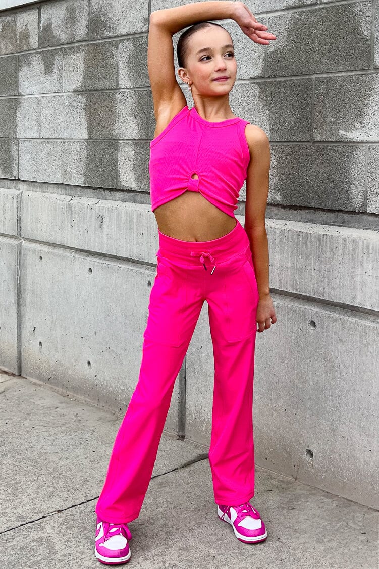 Be Free Pants To & From - Bottoms - Pants Jo+Jax Neon Pink Youth X-Small 